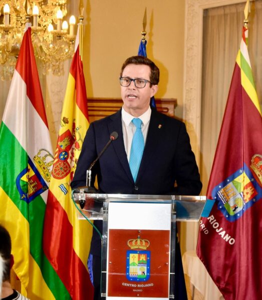 Don José Antonio Rupérez Caño, presidente del Centro Riojano de Madrid.