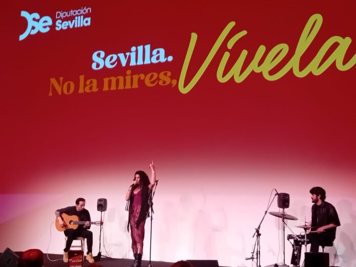 Presentación de la campaña de promoción del turismo de Sevilla en la Real Fábrica de Tapices de Madrid. Foto: María José Cavadas.