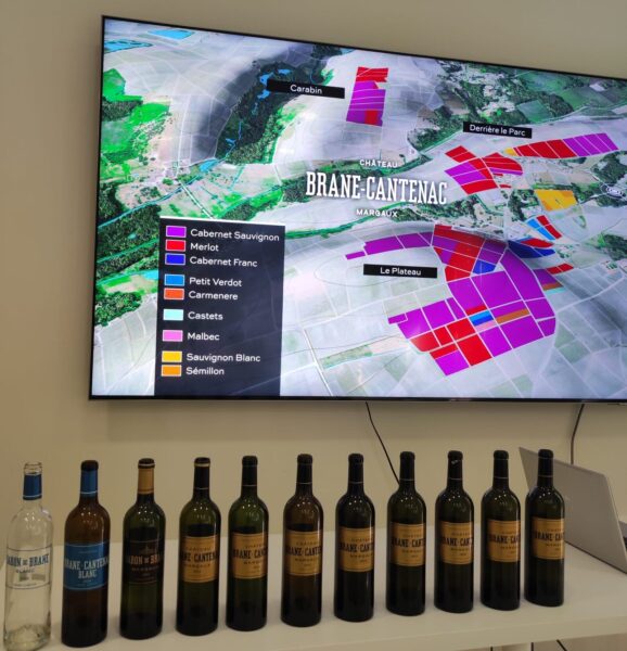 La espectacular cata reunió a sumilleres y periodistas que pudieron comprobar la calidad de los vinos, ubicados en uno de los mejores  viñedos de Médoc, pertenecientes a la denominación Margaux. Foto: agencia.