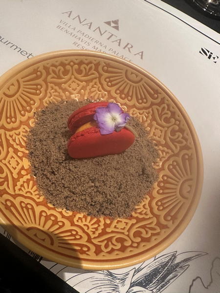 Macaron de tomate con queso payoyo del restaurante “La Veranda”. Foto: agencia.