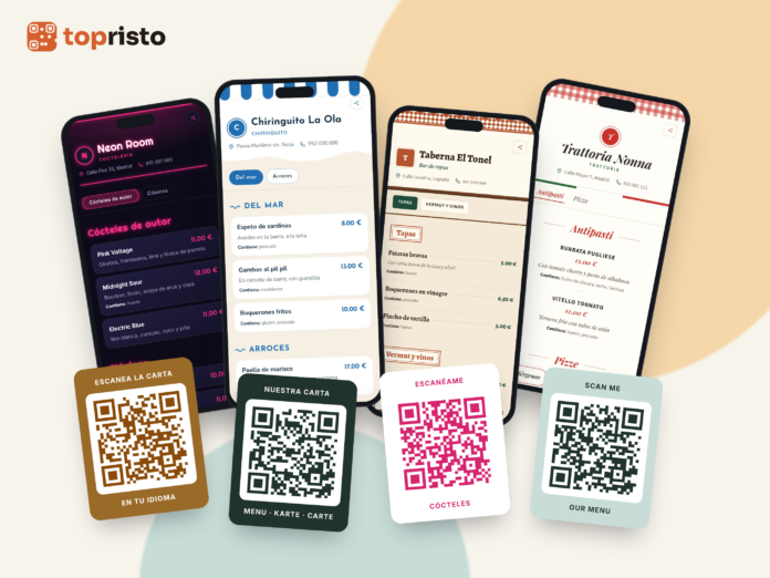 Adiós al estrés en terraza y a las cartas obsoletas. Con Topristo, tu menú viaja directo al móvil del cliente en su idioma y con los alérgenos al día, sin complicaciones técnicas ni costes de reimpresión. Foto: agencia.