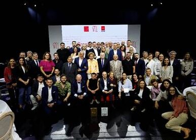 Foto de familia de los premiados. Foto: autora.